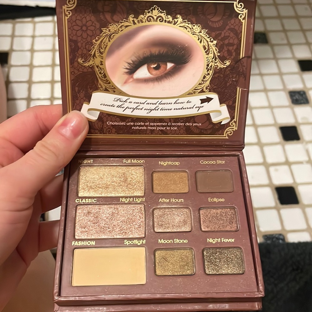 Natural eye at night - too faced shadow palette